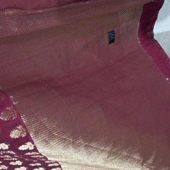 W banarsi silk heavy weaving dupatta - Picture 3 of 3
